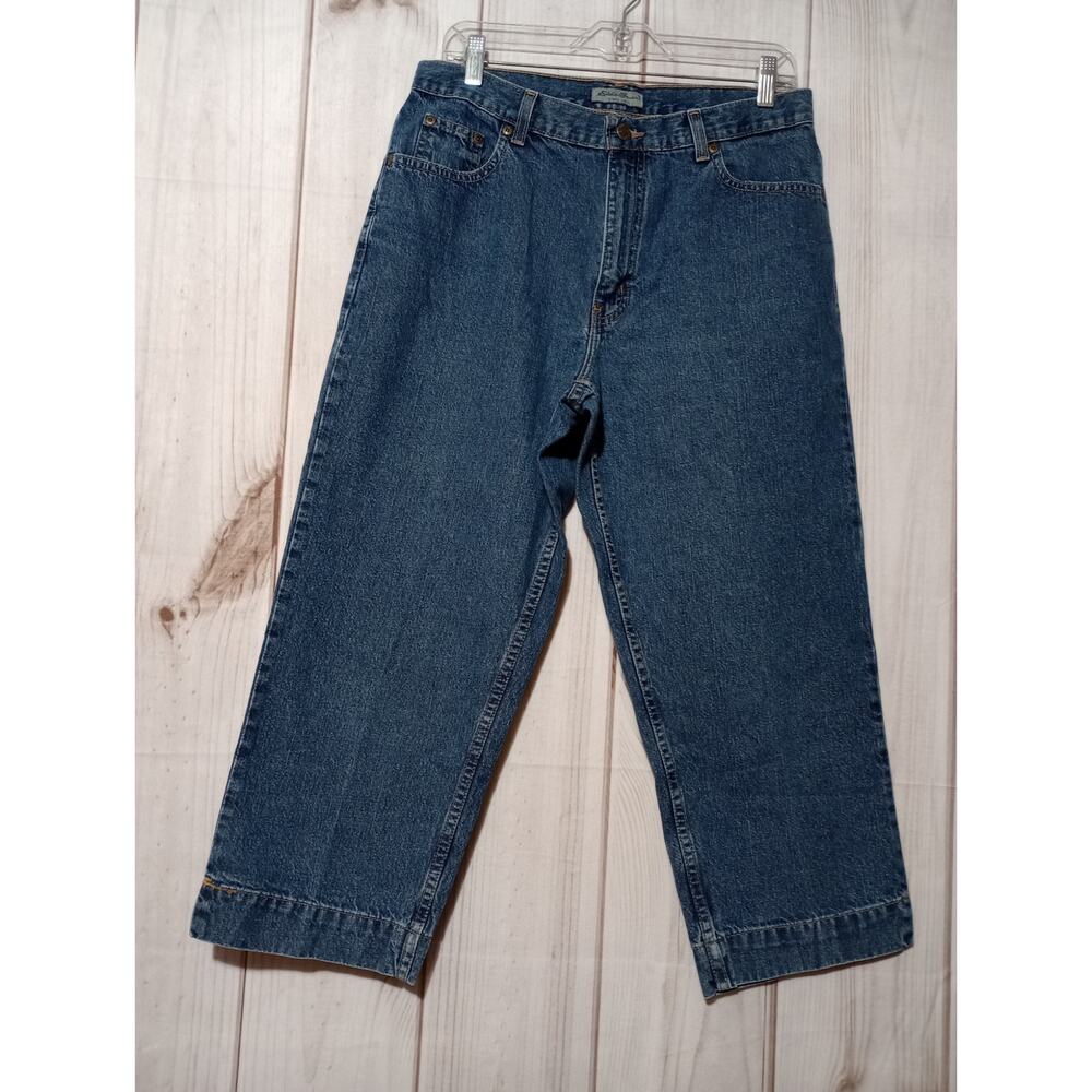 Eddie Bauer Jeans Ladies 12 Capri‎ Mid Rise
